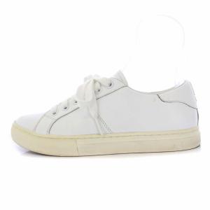 ローカットスニーカー シューズ レザー 35 22cm 白 ホワイト