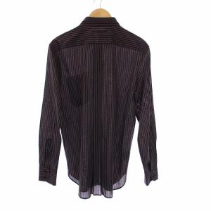 Jean Paul GAULTIER HOMME ストライプシャツ 長袖 48 M ブラック レッド