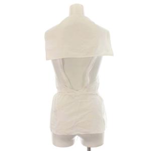 Jean Paul GAULTIER シャツ ブラウス ノースリーブ レースアップ スター 40 M 白 ホワイト