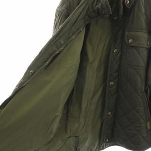 POLO RALPH LAUREN キルティングジャケット 中綿ジャケット ブルゾン スタンドカラー ジップアップ M カーキ