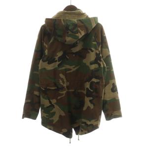 FREEMANS SPORTING CLUB ジャケット フード 迷彩柄 カモフラ コットン S カーキ