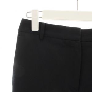 EPOCA テーパードパンツ センタープレス スラックス ジップアップ 38 S 黒 ブラック