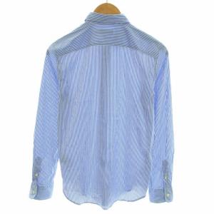 POLO RALPH LAUREN クラシックフィット CLASSIC FIT シャツ スタンダードカラー 長袖 ストライプ ポニー刺繍 6 S 水色 ライトブルー
