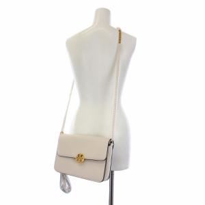 TORY BURCH ショルダーバッグ クロスボディバッグ レザー チェーン アイボリー