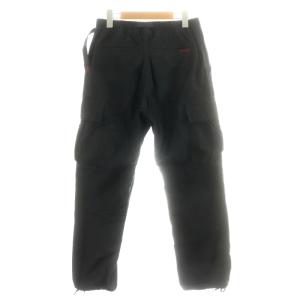 GRAMiCCi バックサテンカーゴパンツ BACK SATIN CARGO PANTS クライミングパンツ ジップフライ M 黒 ブラック