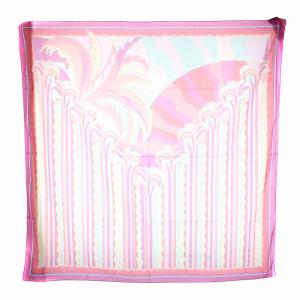 Emilio Pucci プッチ柄 スカーフ コットン ピンク マルチカラー