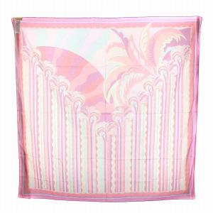 Emilio Pucci プッチ柄 スカーフ コットン ピンク マルチカラー