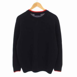 Maison Kitsuné セーター ニット クルーネック 長袖 M 紺 ネイビー