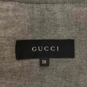 GUCCI デニム ジャケット テーラードジャケット 38 M 黒 ブラック