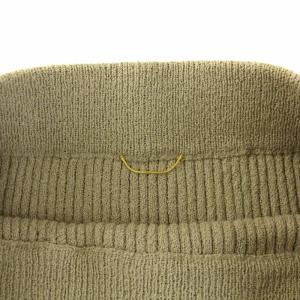 L'Appartement 20SS ブークレニットスカート ロング マキシ タイト リブ編み イージー 36 S ベージュ