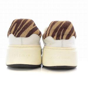 COLE HAAN GRANDSERIES グランドプロ クラウドフィールトップスピン スニーカー シューズ ハラコ レザー 8 25cm 白