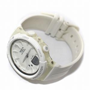 CASIO BABY-G ステップトラッカー STEP TRACKER 腕時計 クォーツ デジタル アナログ 白 ホワイト BGS-100SC