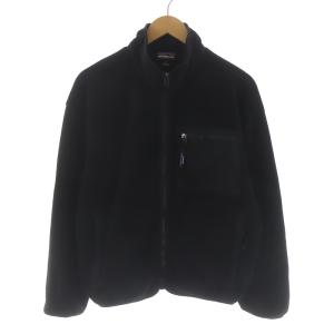シンチラジャケット フリース ジップアップ ハイネック S 黒 ブラック 22955FA22