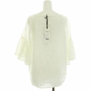 Grace Class 20AW ブラウス シャツ カットワーク レース 五分袖 ボリュームスリーブ タグ付き 36 S 白 ホワイト