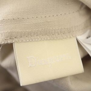 Diagram 20SS リネン混 ワイドパンツ バックベンツ スリット ハイウエスト パンツ 36 S ベージュ