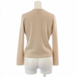 SYBILLA カーディガン ニット 長袖 ウール 花柄刺繍 L ベージュ