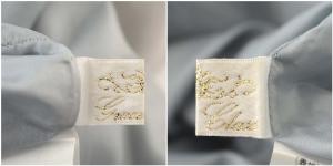 Grace Class ワンピース ノースリーブ ひざ丈 ビジュー ラインストーン 38 M グレー