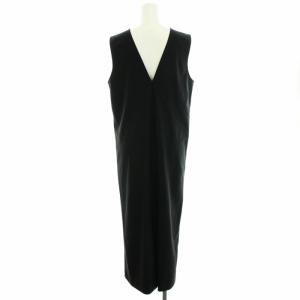 Theory 22SS PRECISION PONTE 2 V NECK DR L ジャンパースカート ブラック