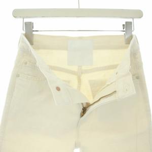 MOTHER INSIDER CROP STEP FRAY デニム パンツ ジーンズ カットオフ W24 S 白 アイボリー 1157-544