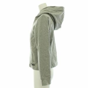 Onitsuka Tiger ウィメンズスウェットシャツ WS SWEAT SHIRT パーカー ブルゾン フード裏花柄 タグ付き S グレー