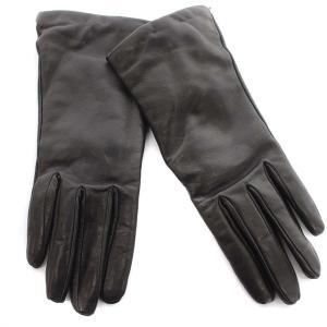 手袋 レザーグローブ 牛革 裏ウール S 黒 ブラック