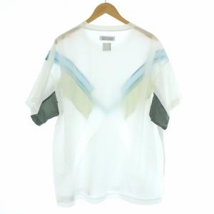 FACETASM 21SS NYLON TEE Tシャツ カットソー 半袖 切替 5 L 白 ホワイト KG0-TEE-U05