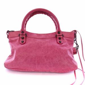 BALENCIAGA ザ・ファースト 2WAY ハンドバッグ ワンショルダーバッグ ピンク 103208