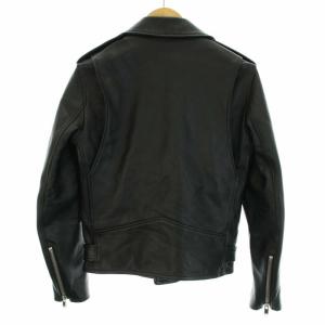 LITHIUM HOMME 16AW LAMB LEATHER W-RIDERS レザージャケット アウター 44 S 黒