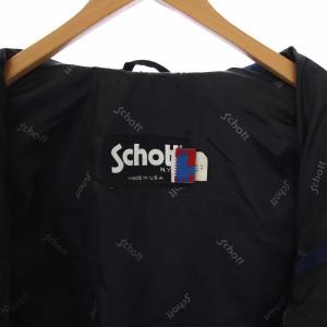 Schott スエードジャケット ブルゾン アウター ジップアップ 40 L 青 ブルー