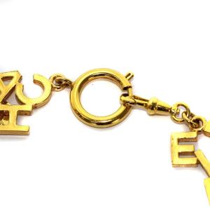 CHANEL ヴィンテージ ロゴ ネックレス ペンダント ゴールド色