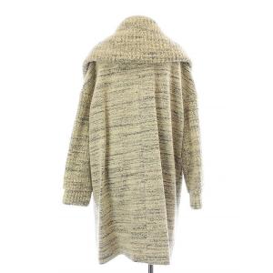 EPOCA ビッグカラーコート ダブル ロング ウール 大きいサイズ 44 XL アイボリー