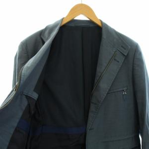 dunhill ブルゾン ジャケット アウター ジップアップ L S fit 青 ブルー