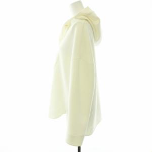 ANAYI 21SS ダンボールフードプルオーバー パーカー ドロップショルダー 長袖 38 M 白 ホワイト