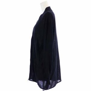 BEAUTY&YOUTH UNITED ARROWS 麻ブレンドホールガーメントＶネックカーディガン メッシュ 長袖 麻 リネン混 F 黒 ブラック 1628-299-0835