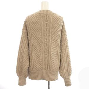 Plage ニット ケーブルニット ウール セーター 長袖 F ベージュ