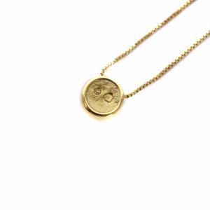 SWAROVSKI 一粒ネックレス ペンダント クリスタル ジルコニア 真鍮 ゴールド