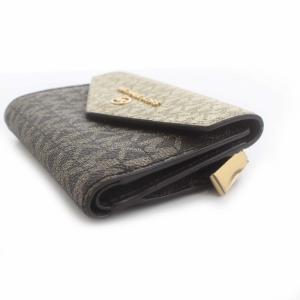 MICHAEL KORS JET SET CHARM エンベロープ トライフォールド ミディアム MKシグネチャー 財布 ニつ折り 小銭入れ レザー