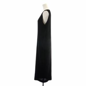 PLEATS PLEASE ISSEY MIYAKE ワンピース ノースリーブ ロング マキシ プリーツ 大きいサイズ 4 ブラック