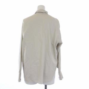 ADORE ブラウス シャツ 長袖 プルオーバー スキッパー ボウタイ リボン アシンメトリー 38 M ベージュ