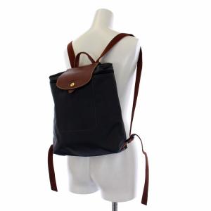 Longchamp ル・プリアージュ リュックサック デイパック バッグ ナイロン グレー