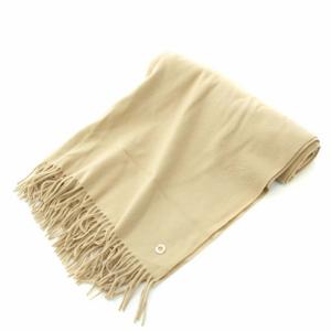 Loro Piana ストール マフラー フリンジ 無地 カシミヤ ベージュ
