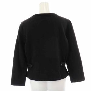 agnes b. カーディガン コットン 長袖 T3 L 黒 ブラック