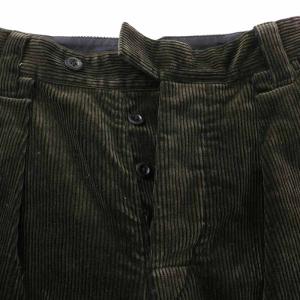 MHL. コーデュロイパンツ ロング 1 S 緑 グリーン