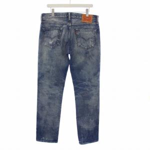 Levi's 511 デニムパンツ ジーンズ ダメージ加工 W34 L32 ブルー 日本製