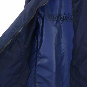 HYSTERIC GLAMOUR 22SS HG ロゴ L-2B ミリタリー ジャケット ブルゾン ジップアップ ロゴプリント L 紺 ネイビー 02211AB07