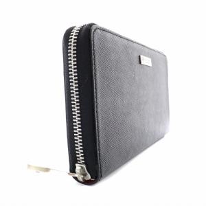 BLACK LABEL CRESTBRIDGE 長財布 小銭入れ ラウンドファスナー レザー 黒 ブラック