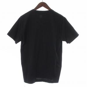 BLACK LABEL CRESTBRIDGE Tシャツ カットソー 半袖 Vネック チェック ロゴ 3 L 黒 ブラック