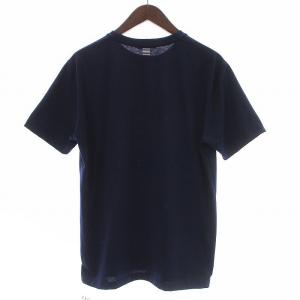 BLACK LABEL CRESTBRIDGE Tシャツ カットソー 半袖 クルーネック ロゴプリント L 紺 ネイビー