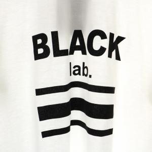 BLACK LABEL CRESTBRIDGE Tシャツ カットソー 半袖 クルーネック ロゴ プリント L 白 ホワイト 黒 ブラック