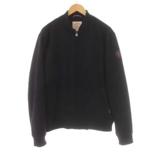 Red Fleece ジャケット ブルゾン ウール ロゴ アウター L 紺 ネイビー